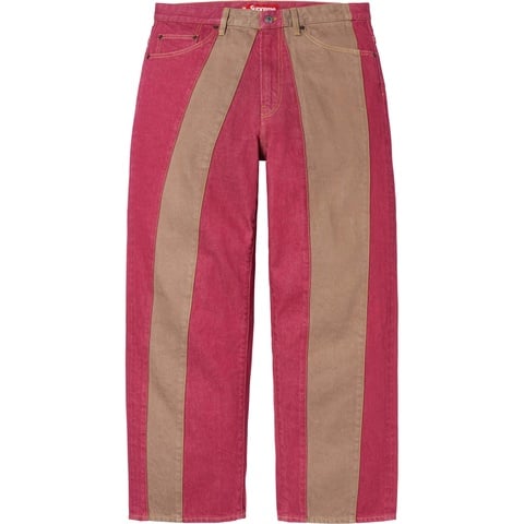 ゆ*い様 Supreme Paneled Stripe Baggy Jean 3 Paneled Stripe Baggy Jean - spring/summer 2025 - Supreme