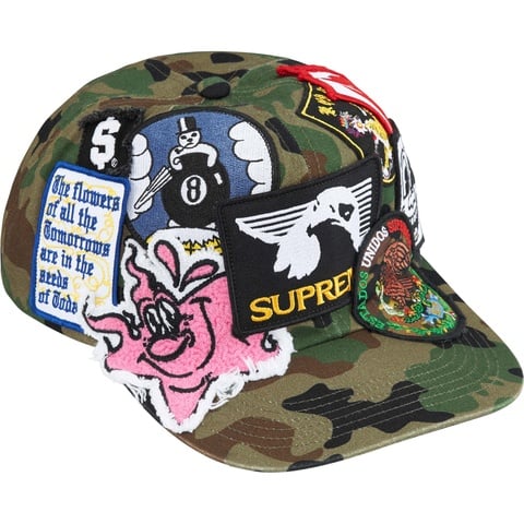 Supreme Patches 6-Panel - Olive Camo