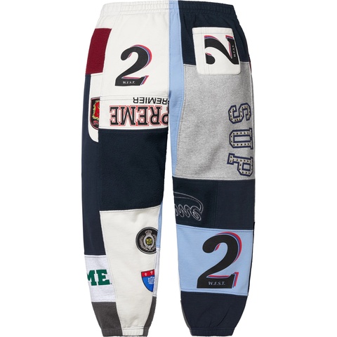 Supreme Patchwork Sweatpant - Navy