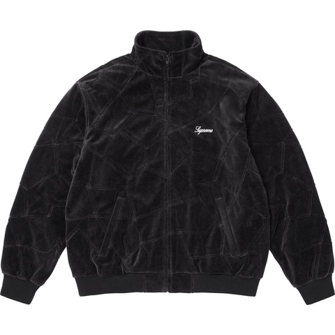 ゆ*様 Supreme Velour Mesh Track Jacket \"Bl Patchwork Velour Track Jacket - spring/summer 2025 - Supreme