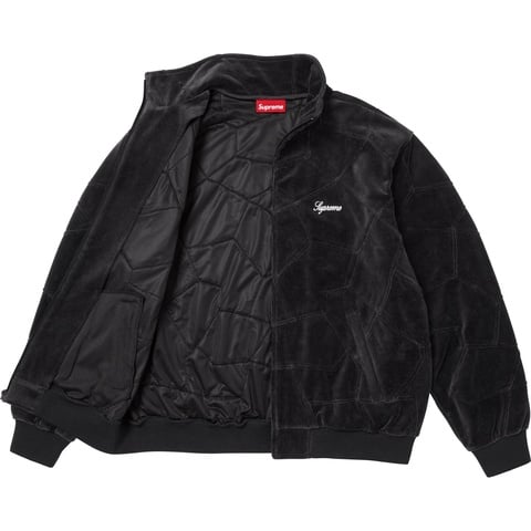 Patchwork Velour Track Jacket - spring/summer 2025 - Supreme