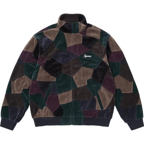 Patchwork Velour Track Jacket - spring/summer 2025 - Supreme