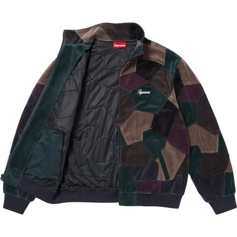 Patchwork Velour Track Jacket - spring/summer 2025 - Supreme