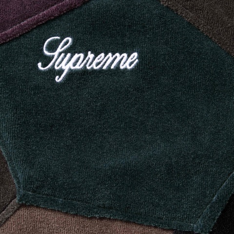 Patchwork Velour Track Jacket - spring/summer 2025 - Supreme