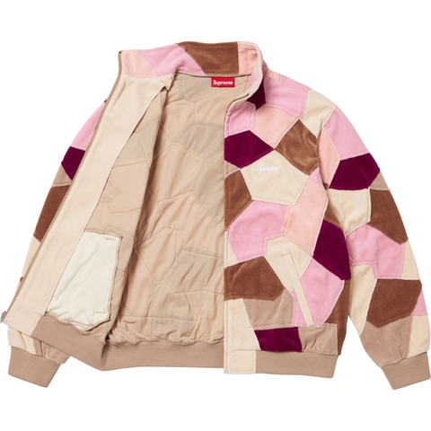 Patchwork Velour Track Jacket - spring/summer 2025 - Supreme