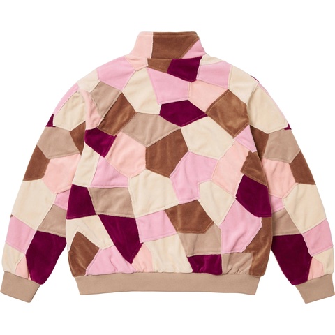 Patchwork Velour Track Jacket - spring/summer 2025 - Supreme