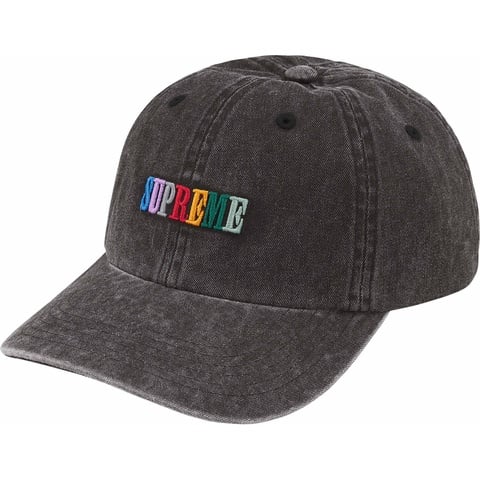 Supreme Pigment Dye 6-Panel black 黒 25ss Buy Supreme Pigment Dye 6-Panel 'Black' - SS25H32 BLACK | GOAT