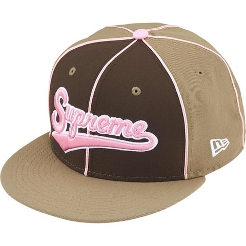 Supreme Piping Script Logo New Era® - Tan