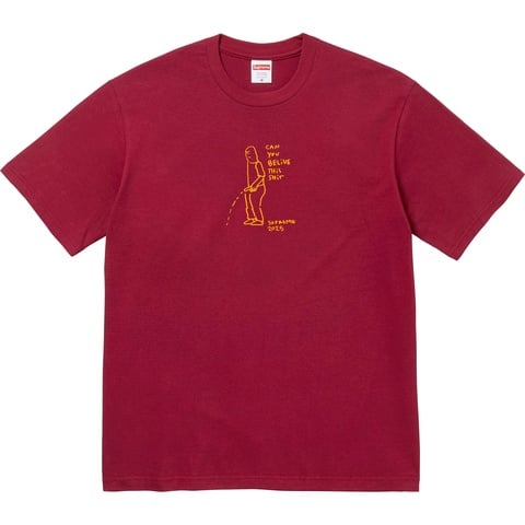 Supreme Piss Tee - Cardinal