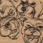 Supreme Pitbulls Embroidered Hooded Sweatshirt (SS25) - Light Tan