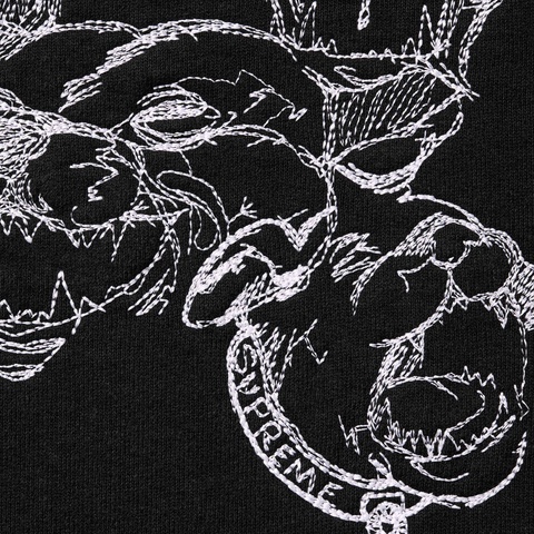 Supreme Pitbulls Embroidered Sweatpant - Black