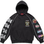 Supreme Playoffs Zip Up Hooded Sweatshirt (SS25) - Black
