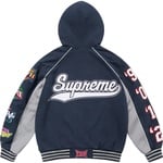 Supreme Playoffs Zip Up Hooded Sweatshirt (SS25) - Navy