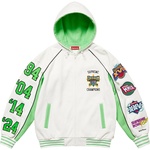 Supreme Playoffs Zip Up Hooded Sweatshirt (SS25) - White