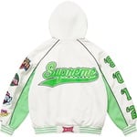 Supreme Playoffs Zip Up Hooded Sweatshirt (SS25) - White