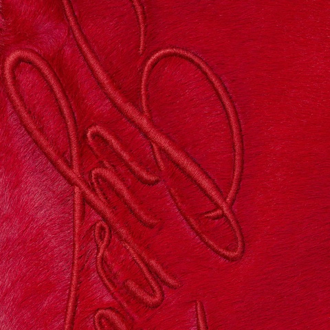 Supreme Ponyhair Loose Fit 5-Pocket Jean - Red