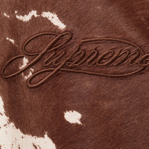 Supreme Ponyhair Varsity Jacket - Cow