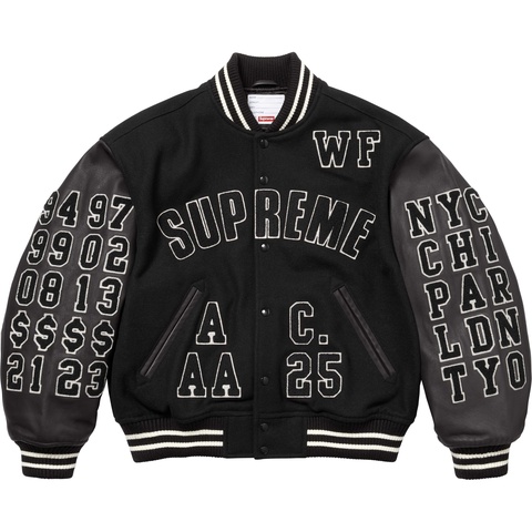 ジャケット・アウター supreme 10aw varsity jacket size L Praises Varsity Jacket - spring/summer 2025 - Supreme