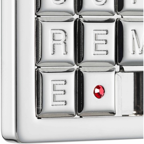 Supreme Puzzle Keychain - Silver