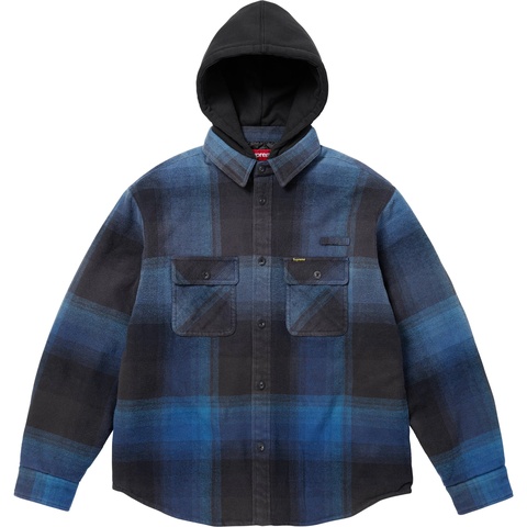 Quilted Lined Hooded Flannel Shirt - Supreme