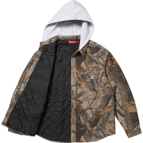 r*a様 supreme Hooded Flannel Shirt camo Quilted Lined Hooded Flannel Shirt - Supreme