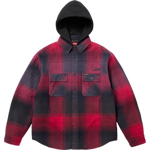 Quilted Lined Hooded Flannel Shirt - Supreme