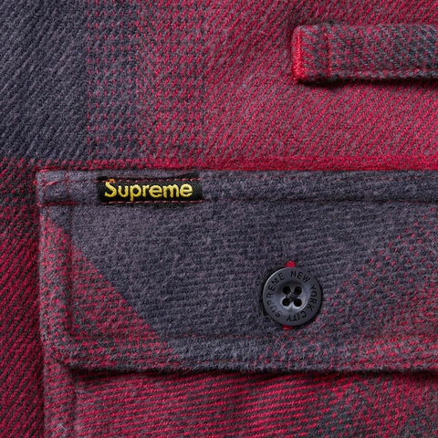 Quilted Lined Hooded Flannel Shirt - Supreme