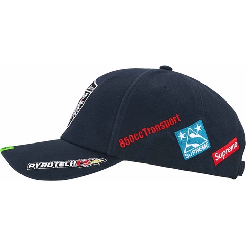 SUPREME Racing 6-Panel Cap ネイビー Racing Team 6-Panel - spring/summer 2025 - Supreme