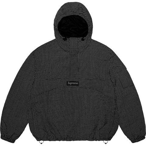 Supreme Reflective Ripstop Anorak - Black