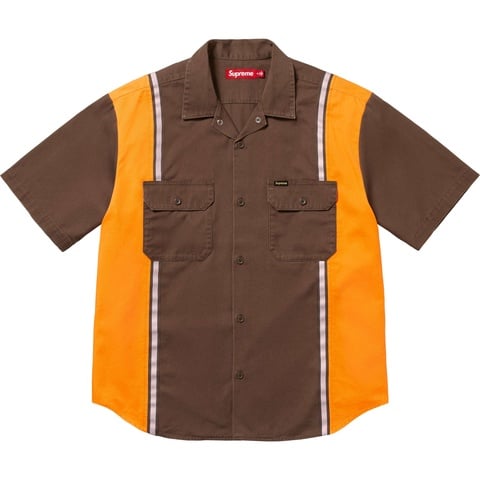 Reflective Stripe S/S Work Shirt - Supreme