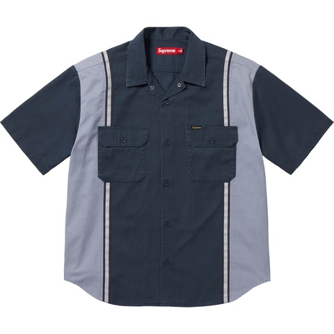 Reflective Stripe S/S Work Shirt - Supreme