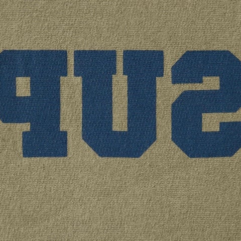 Supreme Reverse Hooded Sweatshirt - Light Olive