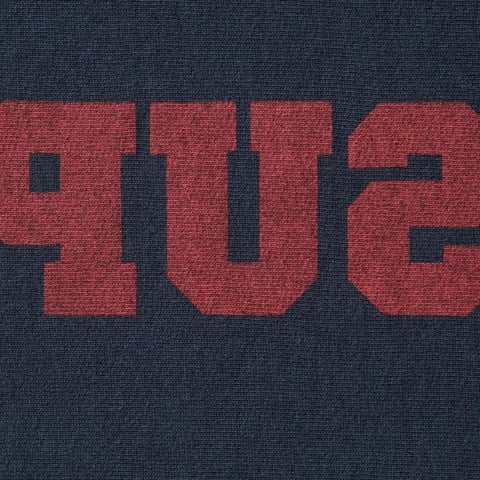 Supreme Reverse Hooded Sweatshirt - Navy
