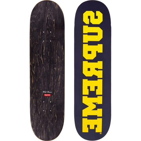 Supreme Reverse Skateboard - Navy - 8.375" x 32.125"