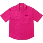 Supreme Rhinestone Pin Up S S Work Shirt (SS25) - Fuchsia