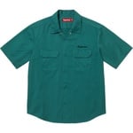 Supreme Rhinestone Pin Up S S Work Shirt (SS25) - Work Green