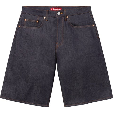 Rigid Baggy Selvedge Denim Short - Supreme