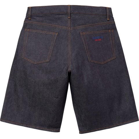Rigid Baggy Selvedge Denim Short - Supreme