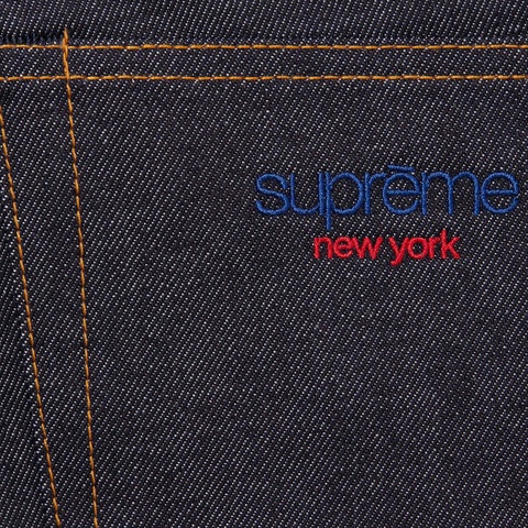 Supreme Rigid Baggy Selvedge Denim Short - Rigid Indigo