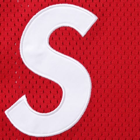 Supreme S Logo Baseball Henley - Red