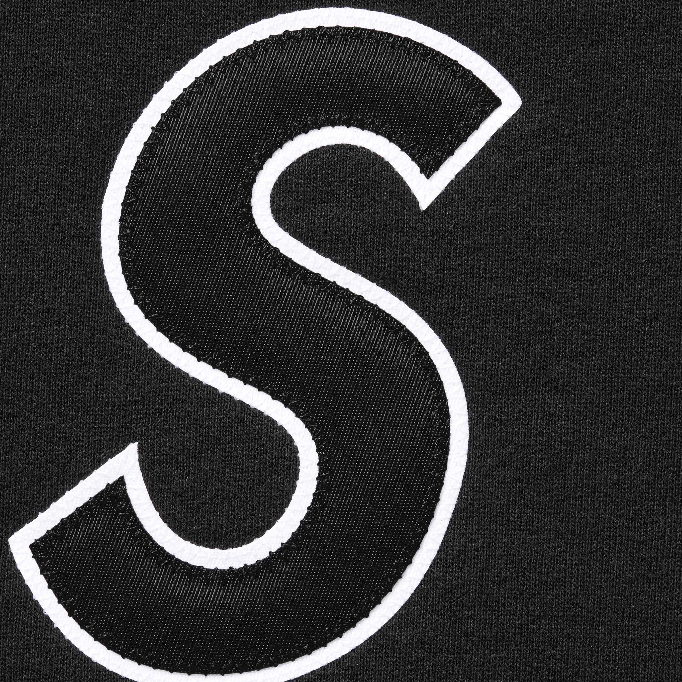 Supreme S Logo Hooded Sweatshirt (SS25) - Black - $158