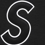 Supreme S Logo Hooded Sweatshirt (SS25) - Black