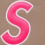 Supreme S Logo Hooded Sweatshirt (SS25) - Dusty Brown