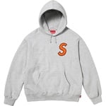 Supreme S Logo Hooded Sweatshirt (SS25) - Heather Grey