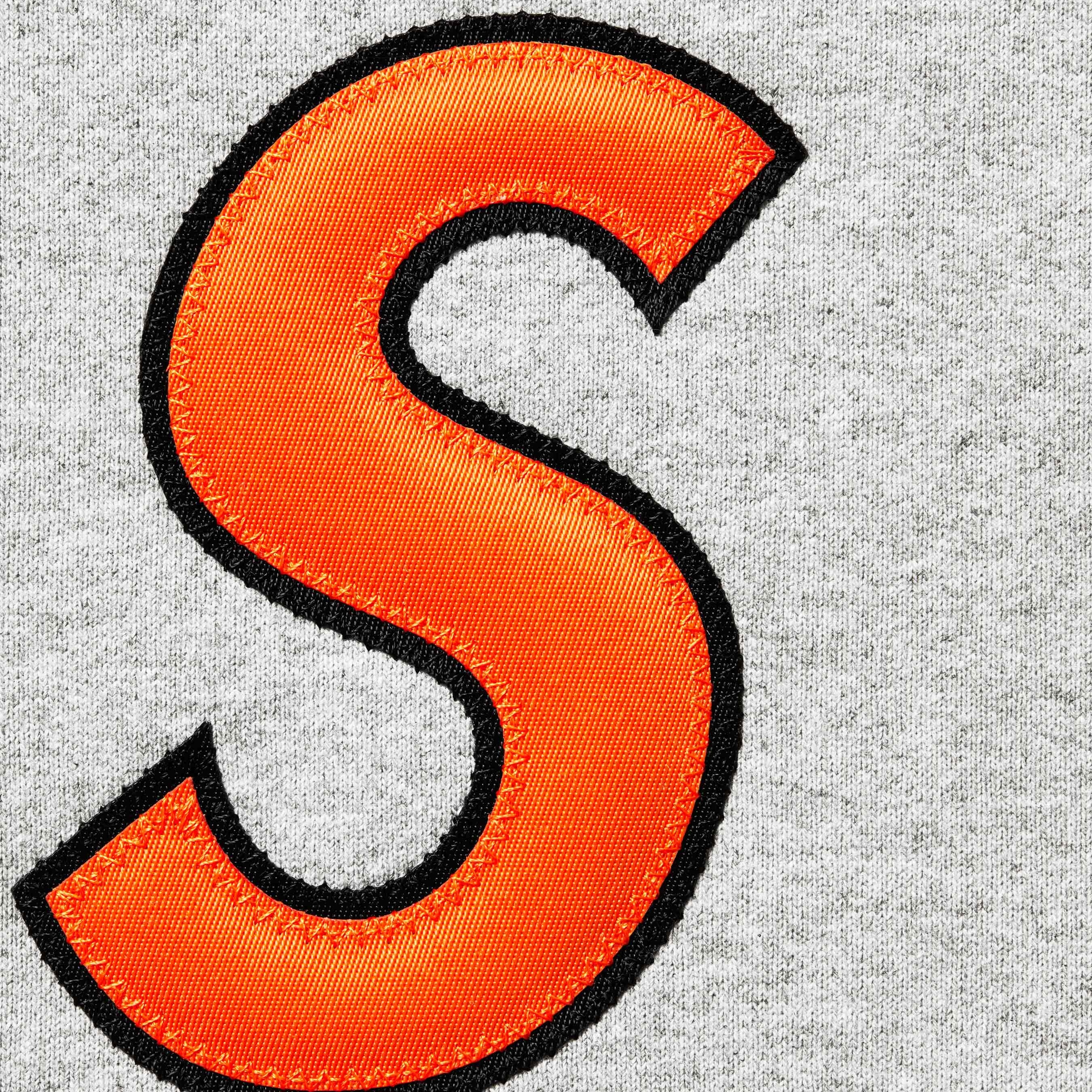 Supreme S Logo Hooded Sweatshirt (SS25) - Heather Grey - $158