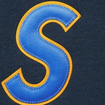 Supreme S Logo Hooded Sweatshirt (SS25) - Navy