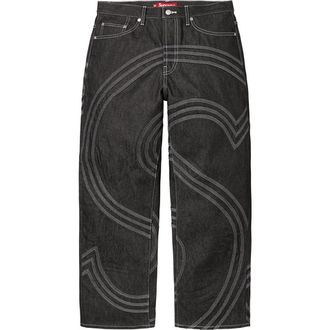 S Logo Rigid Baggy Jean - spring/summer 2025 - Supreme