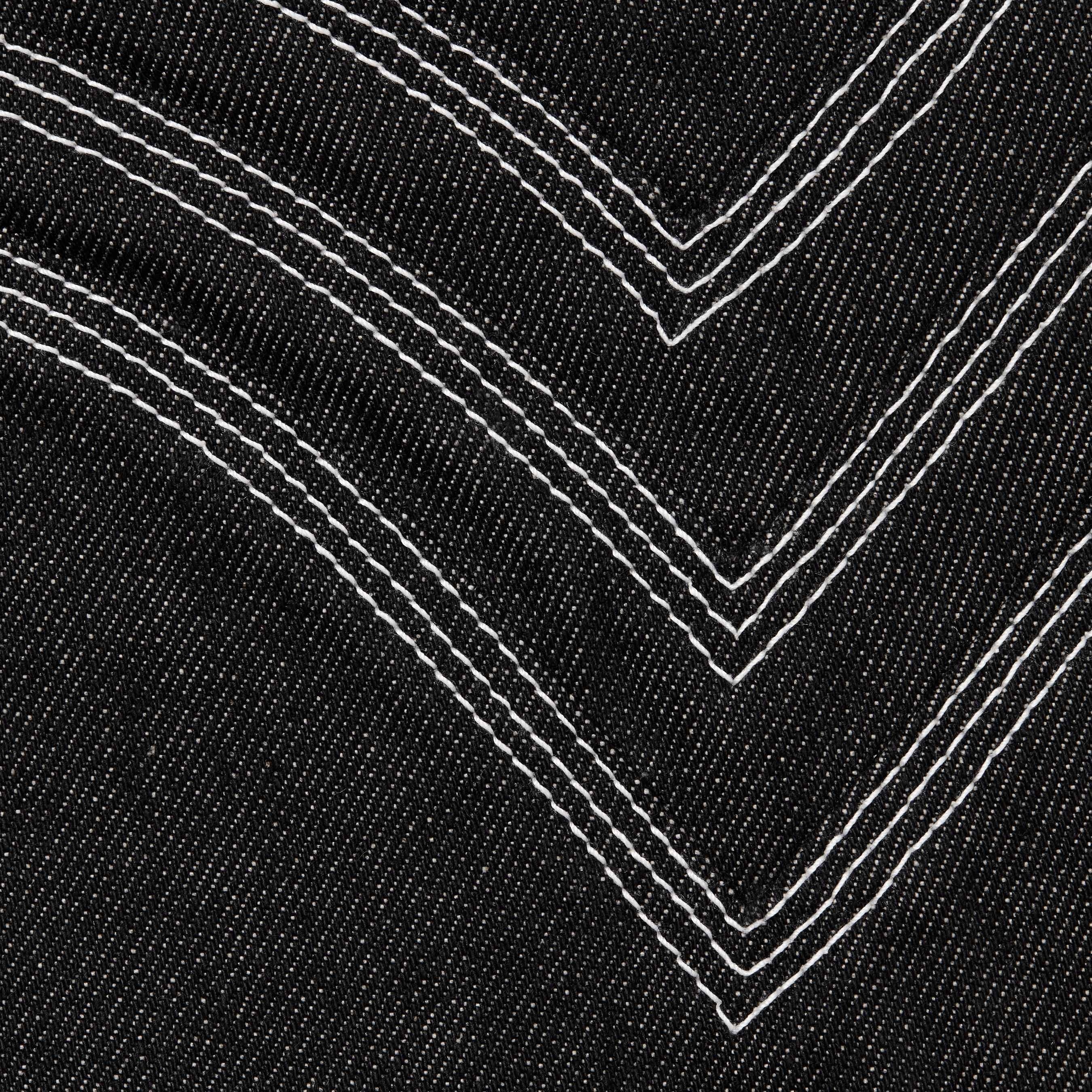 Supreme S Logo Rigid Baggy Jean (SS25) - Rigid Black - $268