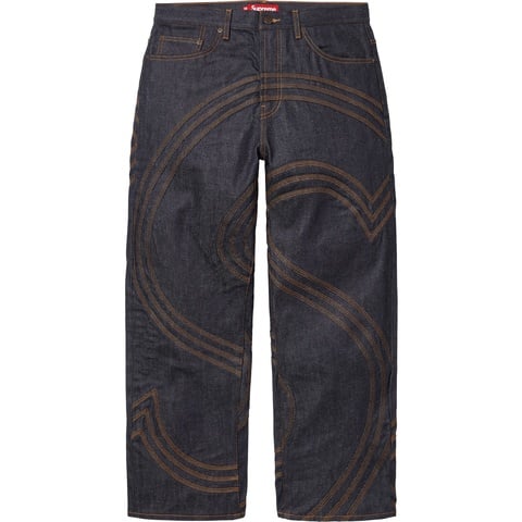 S Logo Rigid Baggy Jean - spring/summer 2025 - Supreme