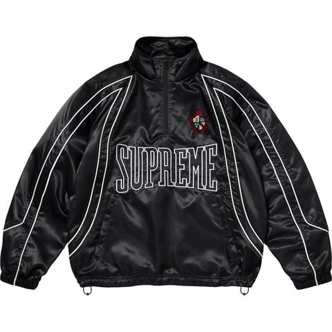 Supreme Satin Piping Pullover - Black